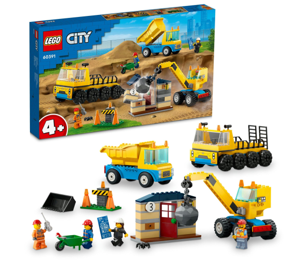 LEGO City 60391 Ciężarówki i dźwig z kulą wyburzeniową - 1144459 - zdjęcie 15